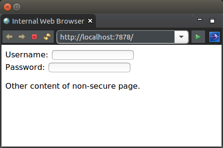 SecureLinkHttpServer screen shot.